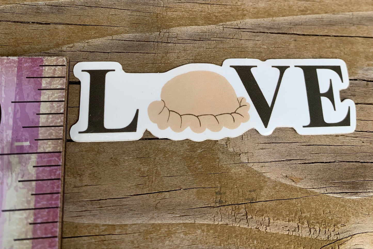 Love pasty sticker | pasty | waterproof | water bottle sticker | laptop sticker | yooper | UP | Upper Peninsula |. Michigan | decal