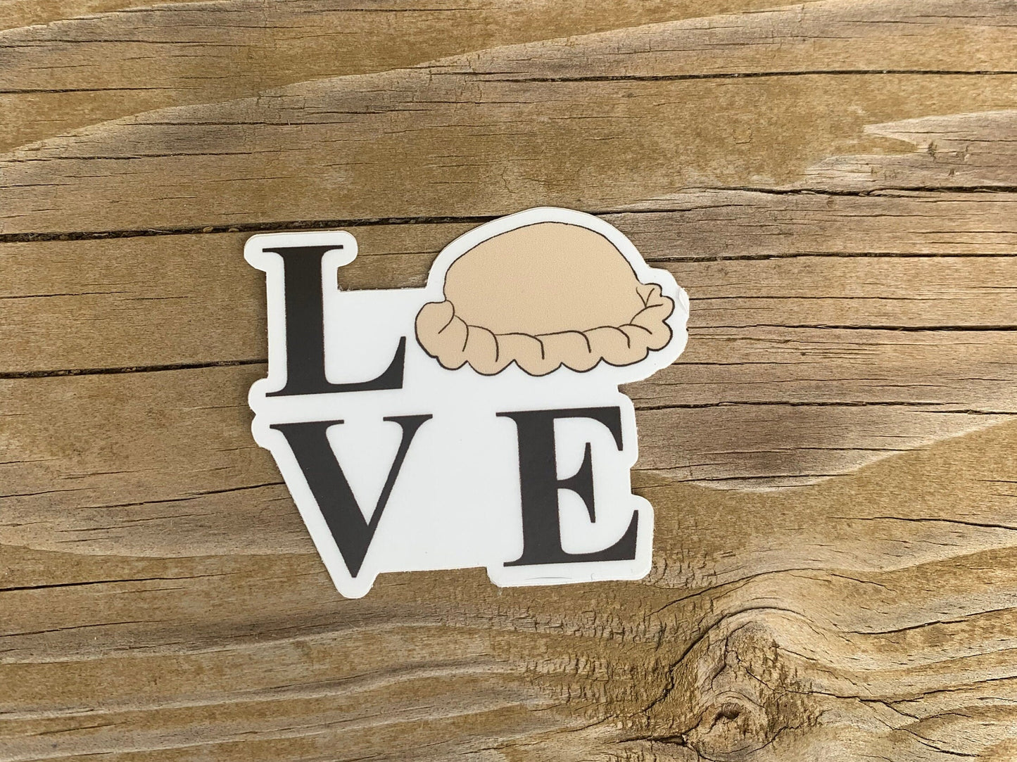 Love pasty vinyl sticker | waterproof sticker | pasty | yooper | UP | Upper Peninsula | Michigan | decal | laptop sticker | love |