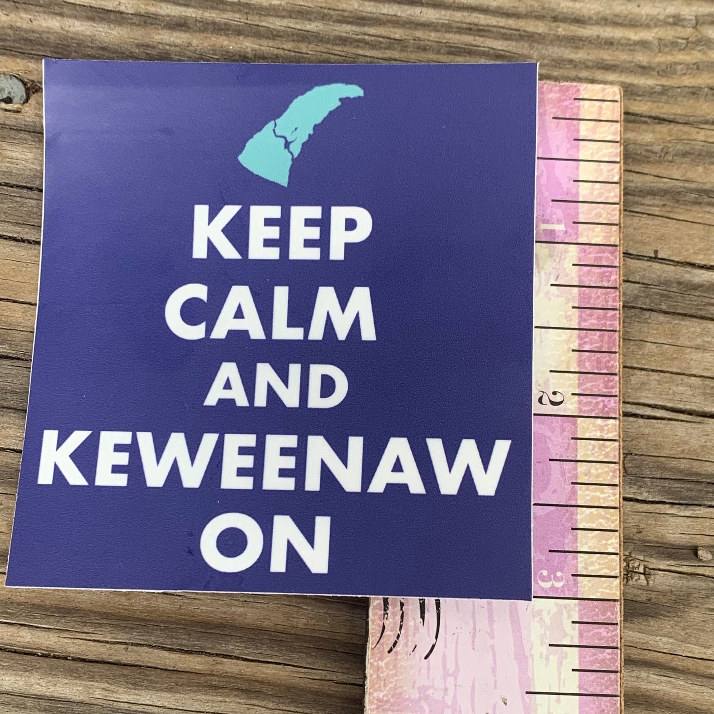 Keweenaw vinyl sticker | Keep calm | waterproof | laptop sticker | yooper | UP | Upper Peninsula | Michigan | decal | Keweenaw Peninsula