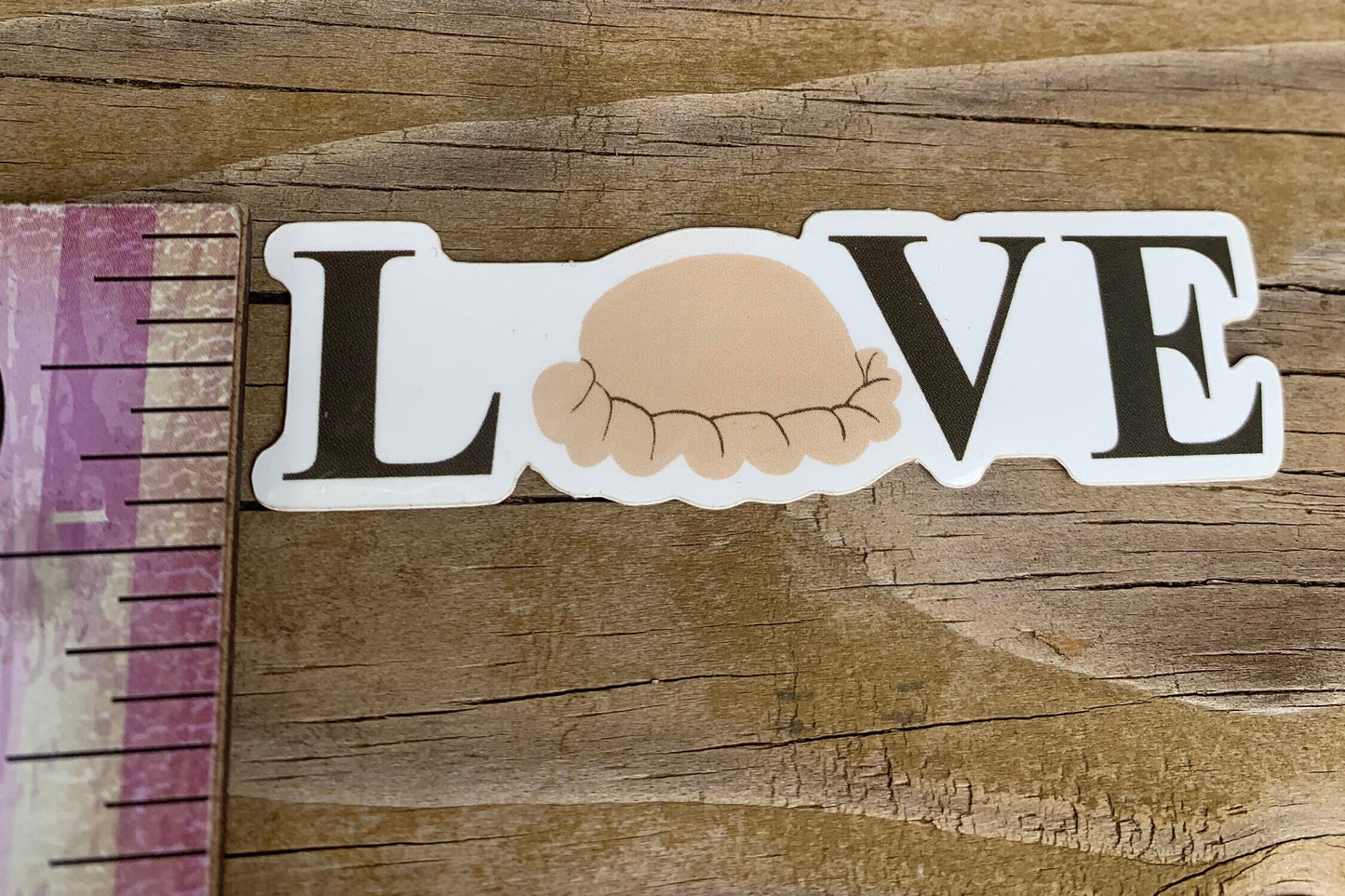 Love pasty sticker |  pasty | waterproof  | water bottle sticker | laptop sticker | yooper | UP | Upper Peninsula |. Michigan | decal