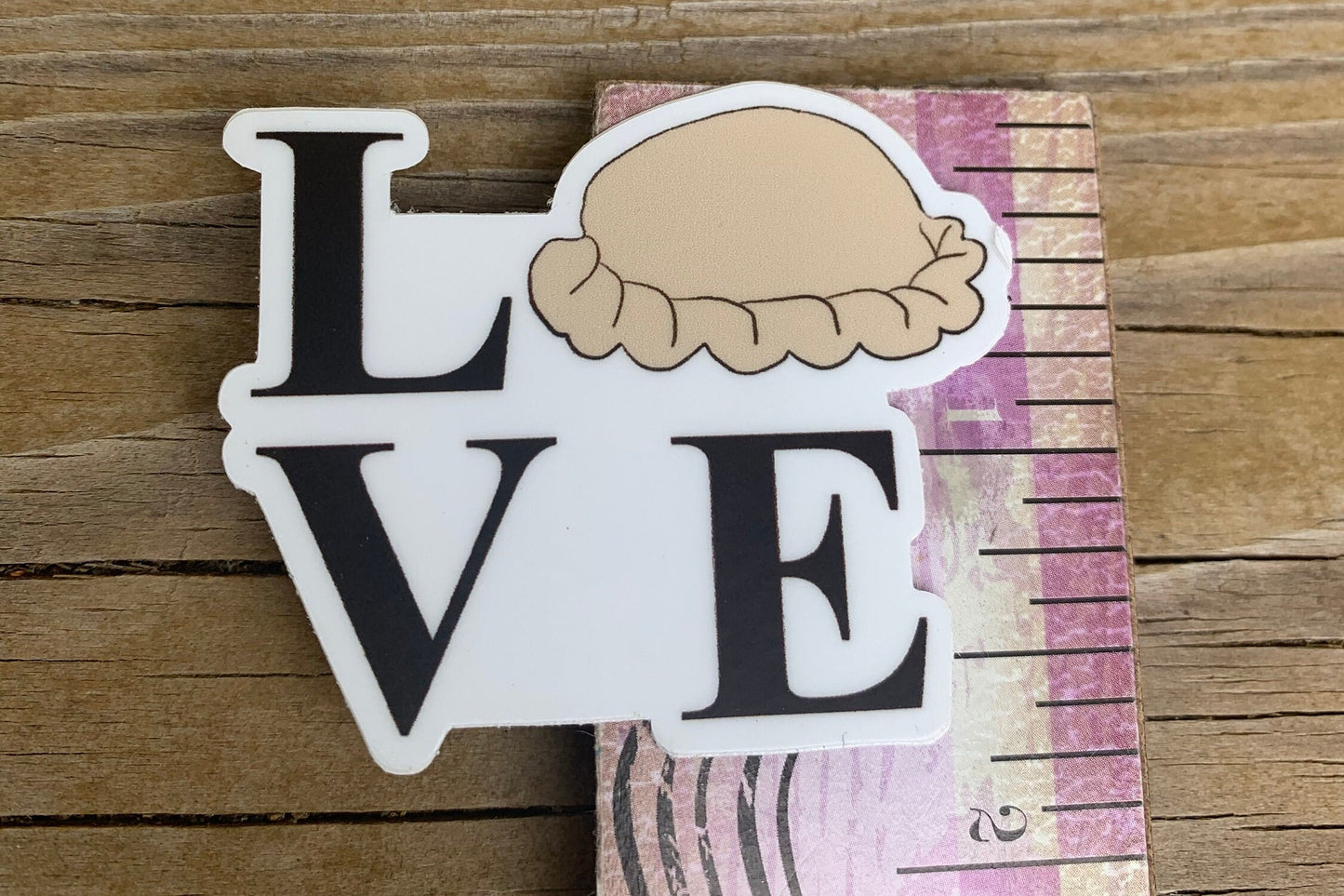 Love pasty vinyl sticker | waterproof sticker | pasty |  yooper | UP | Upper Peninsula | Michigan | decal |  laptop sticker | love |