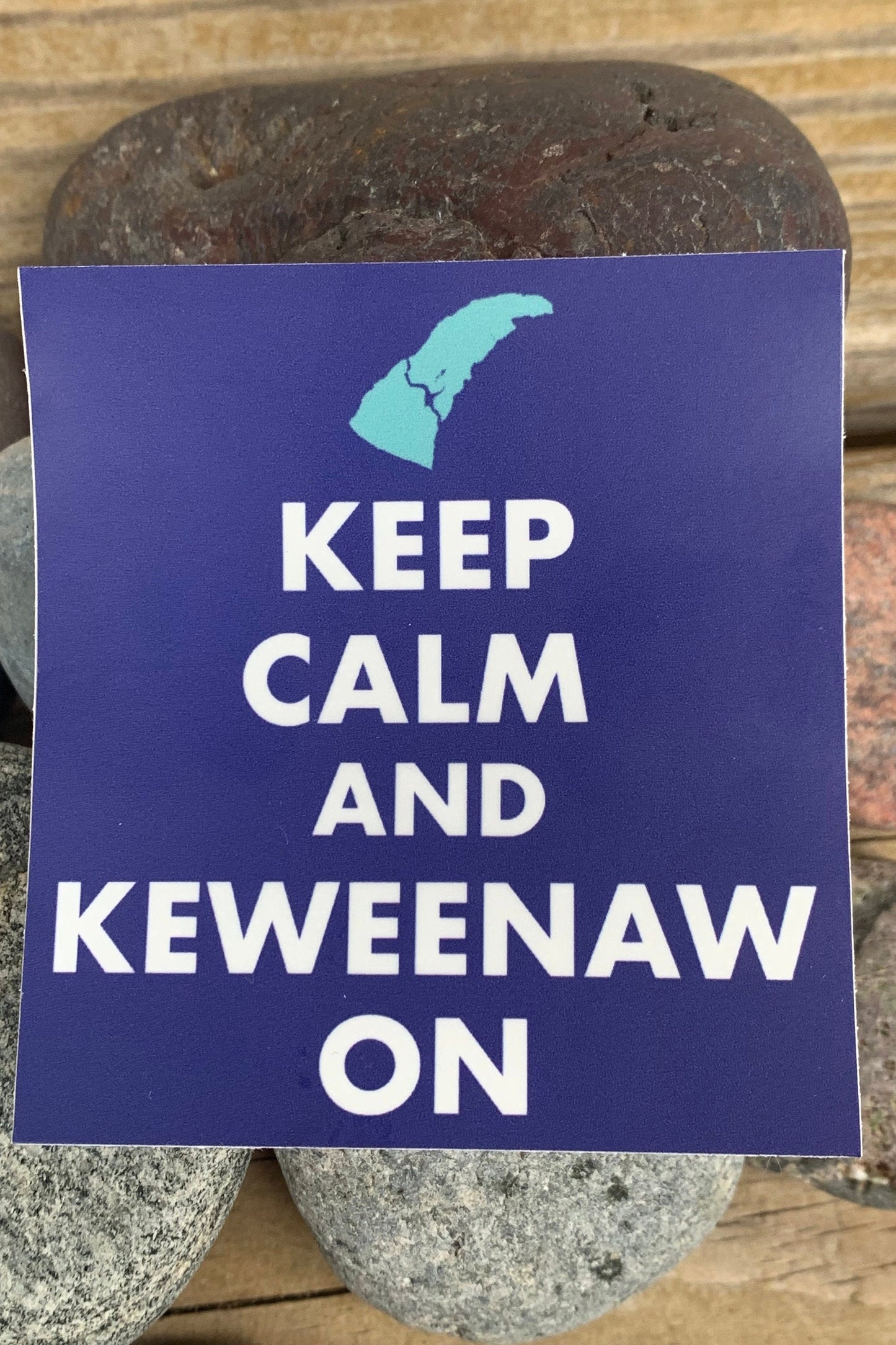 Keweenaw vinyl sticker | Keep calm | waterproof | laptop sticker | yooper | UP | Upper Peninsula | Michigan | decal |  Keweenaw Peninsula