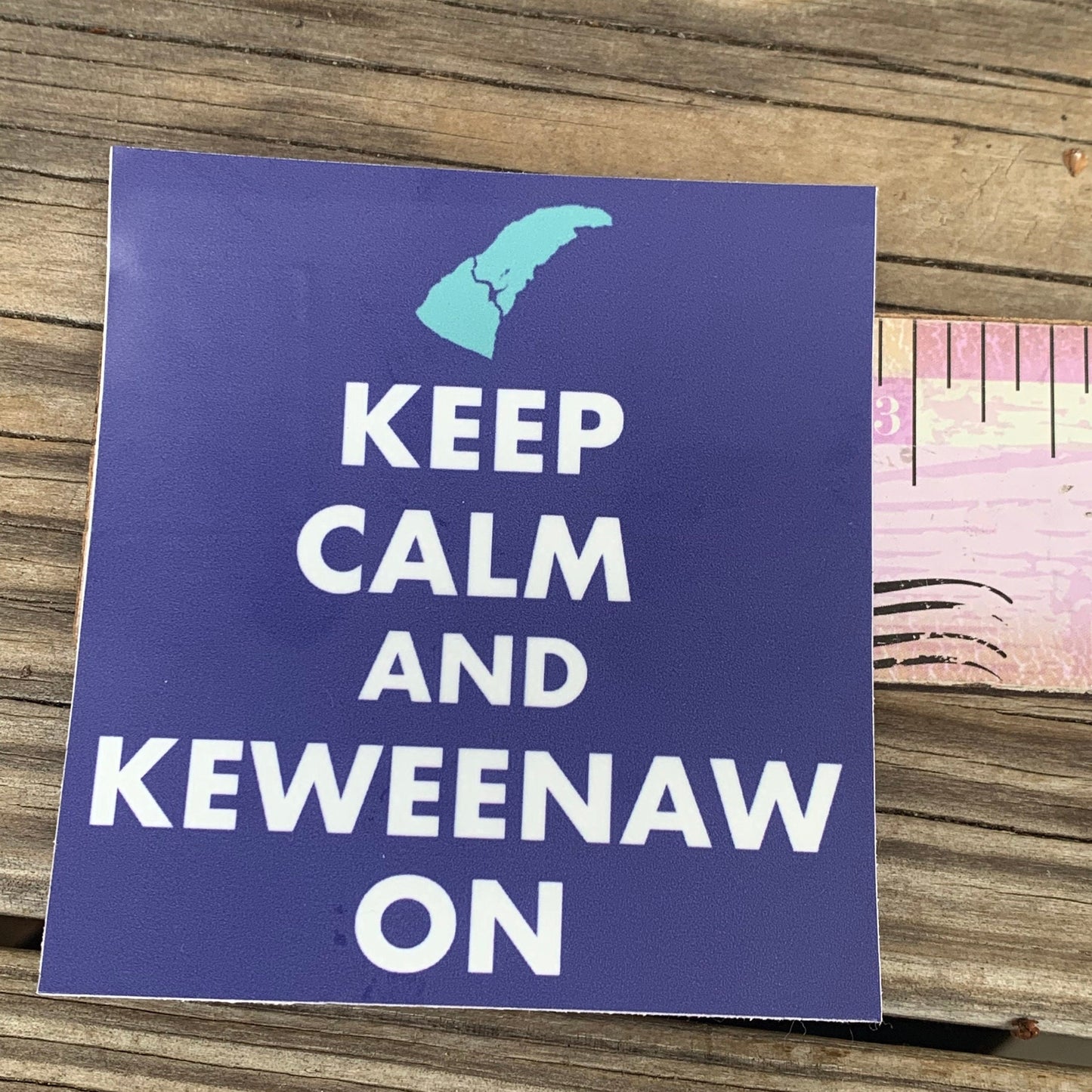 Keweenaw vinyl sticker | Keep calm | waterproof | laptop sticker | yooper | UP | Upper Peninsula | Michigan | decal |  Keweenaw Peninsula