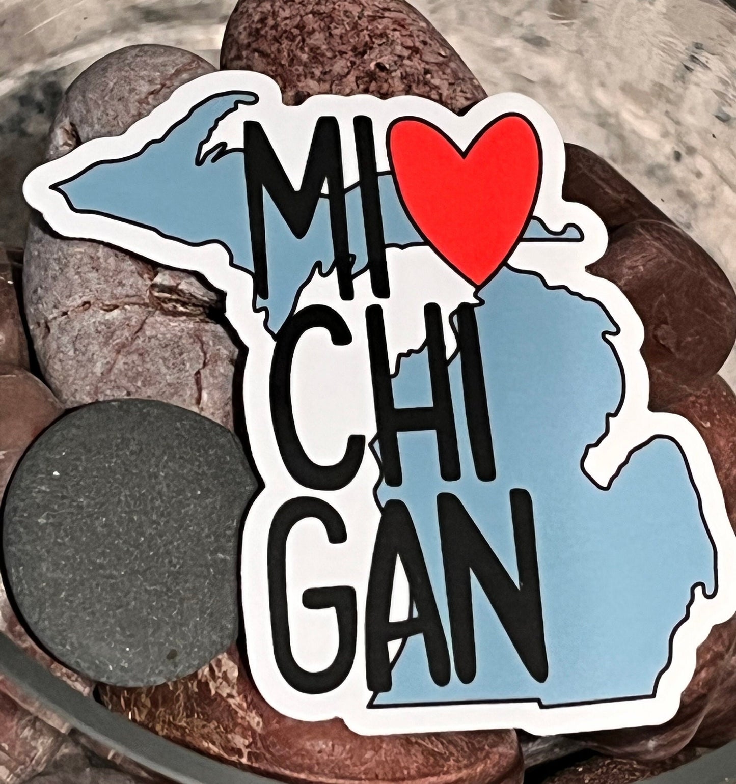 Michigan vinyl sticker | waterproof sticker | laptop sticker | the mitten | MI| Michigan | decal |
