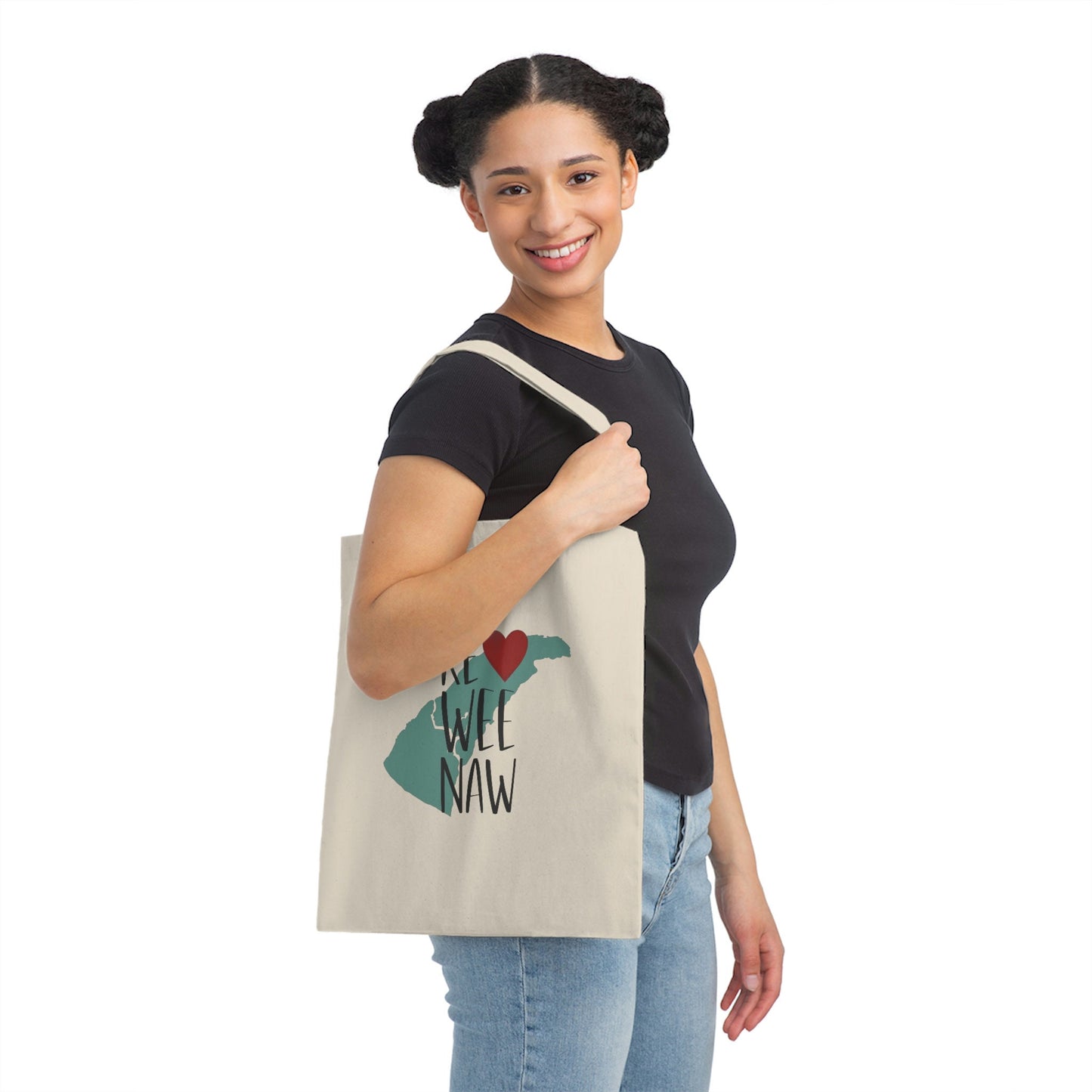 Keweenaw Love Upper Peninsula Michigan Canvas Tote Bag