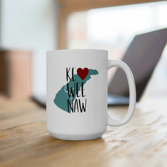 Keweenaw Love Ceramic Mug 15oz